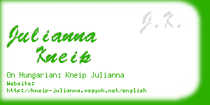 julianna kneip business card